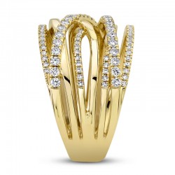 Shy Creation Diamond Ring 5/8 ct tw Round 14K Yellow Gold