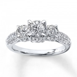 Previously Owned Ring 1 ct tw Diamonds 14K White Gold