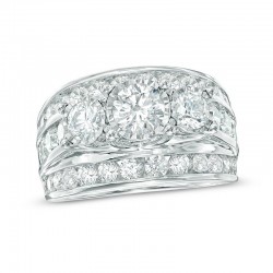 Present Diamond Ring in 14K White Gold 4 CT TW