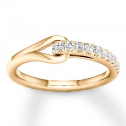 Be Loved Diamond Ring 1/4 ct tw Round 10K Yellow Gold