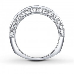 Hearts Desire Anniversary Band 2 ct tw Diamonds 18K White Gold